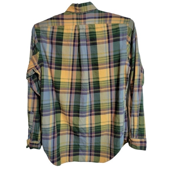Ralph Lauren Blue Label Multi-color plaid long sleeve shirt men small - Picture 3 of 7